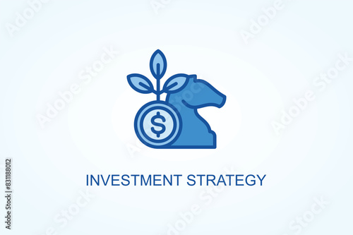 Investment Strategy vector  or logo sign symbol illustration