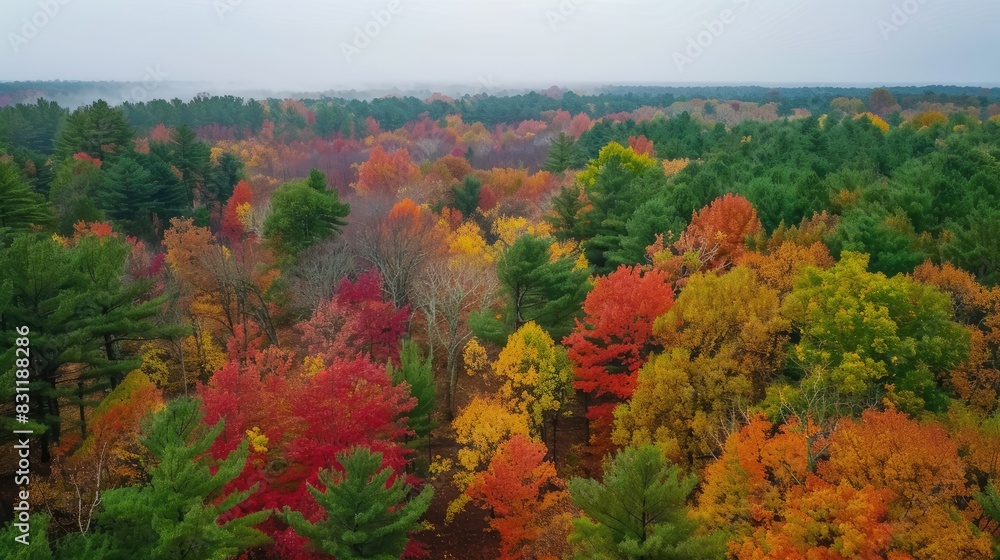Connecticut forests during autumn