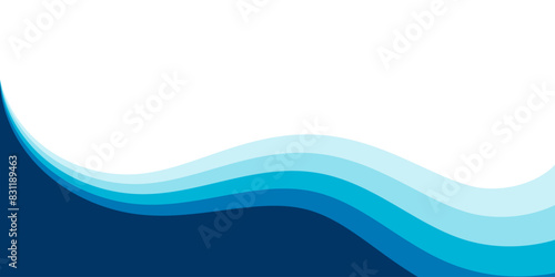 Abstract background of rainbow groovy design Wavy Line. Vector blue color pattern ready to use for fabric, textile, wrapping and more.