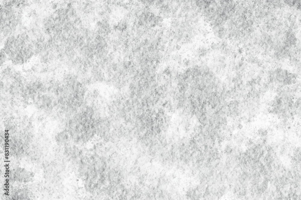 Abstract grey watercolor paint background. Natural scratched ice texture paint splash or blotch with fringe bleed wash. Pastel gray color frozen paper texture pattern with space for making graphics
