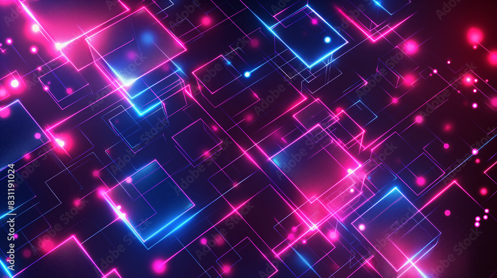 Abstract Cube Background. Backland Neon Light Modern Illusion, Sci-fi Style. Modern Fashion Light. 3D Illustration. Geometric Neon Light Background. Abstract Cube Background. Backland Neon Light Modern Illusion, Sci-fi Style. Modern Fashion Light. 3D Illustration. Geometric Neon Light Background.