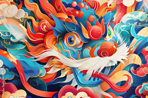 Chinese Zodiac Illustrations  Colorful zodiac animals with festive backgrounds  Cultural and Vibrant  Traditional Art