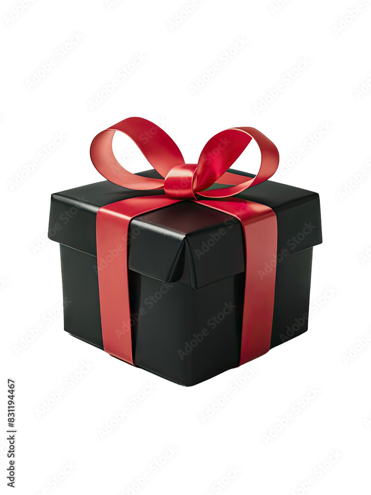 Fototapeta premium Isolated PNG Gift Box, GENERATIVE AI