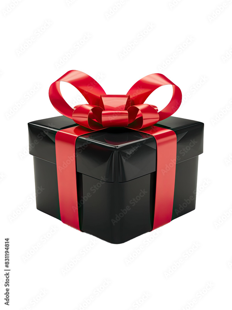 Fototapeta premium Isolated PNG Gift Box, GENERATIVE AI