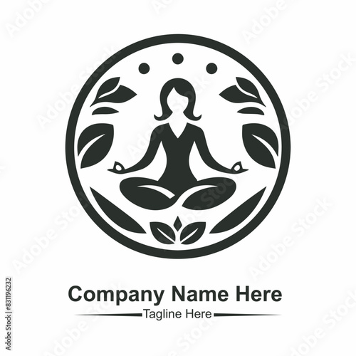 yoga logo vector 