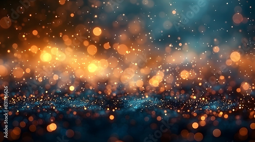 An abstract background with a bokeh effect. Use blurred light points of different sizes and colors, scattered randomly to create a dreamy and magical atmosphere, similar to looking through a lens photo