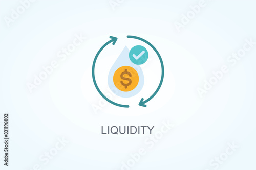 Liquidity Vector  Or Logo Sign Symbol Illustration