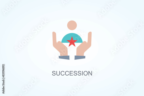 Succession Vector  Or Logo Sign Symbol Illustration