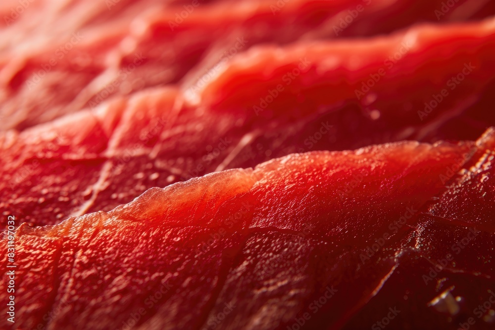 Savory Delights: Macro Close-Up of Fresh Tuna