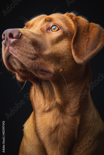 Wallpaper Mural A brown dog with a black nose and brown eyes Torontodigital.ca