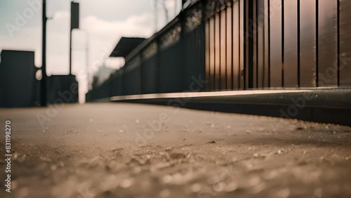 Wallpaper Mural Close Up of Urban Street With Building in Background Generative AI Torontodigital.ca