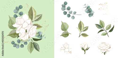 rose, card, wallpaper, celebration, graphic, plant, ornament, modern, anniversary, foliage, decoration, postcard, bouquet, element, birth, elegance, greeting, birthday, nature, design, flower, waterco