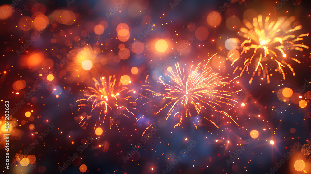 Vibrant Community Fireworks Display Illuminating the Night Sky on Independence Day High Resolution Image Capturing Festive Atmosphere and Spectacular Celebration Vibrant Community Fireworks Display Illuminating the Night Sky on Independence Day High Resolution Image Capturing Festive Atmosphere and Spectacular Celebration