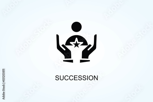 Succession Vector  Or Logo Sign Symbol Illustration