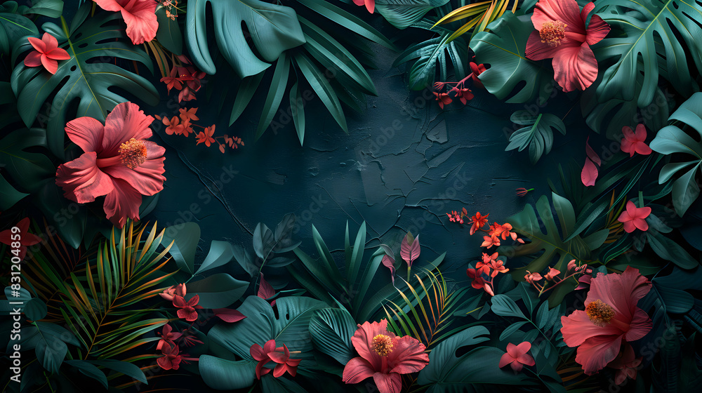 High Resolution Dark Frame Mockup with Vibrant Floral Scene Bold and Dramatic Nature Design Themes High Resolution Dark Frame Mockup with Vibrant Floral Scene Bold and Dramatic Nature Design Themes