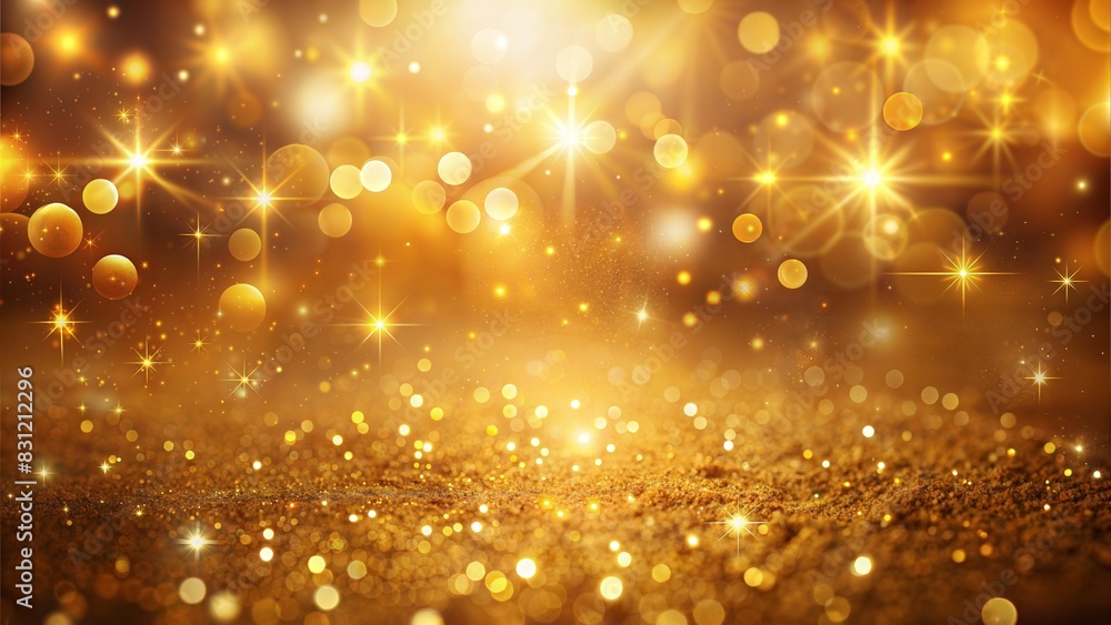 Golden Sparkles Blur: A warm, golden blurred background with sparkling light effects, ideal for festive designs.
Golden Sparkles Blur: A warm, golden blurred background with sparkling light effects, ideal for festive designs.