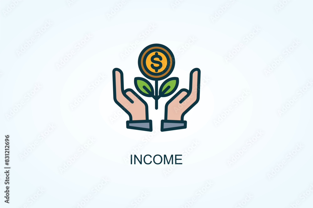 Income Vector Or Logo Sign Symbol Illustration Income Vector Or Logo Sign Symbol Illustration