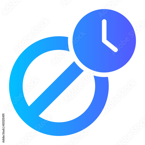 temporary business closure gradient icon