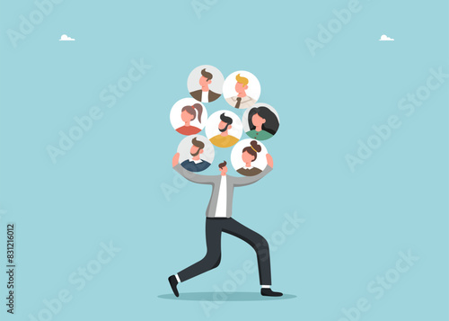 Workforce distribution, team structure changes to improve efficiency, organization restructuring, department concept and job roles, employment, vacant positions, leader retains many employees.