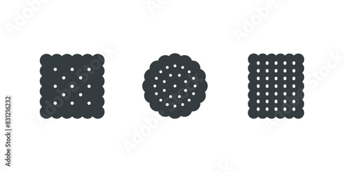 Foto Biscuit icon vector illustration