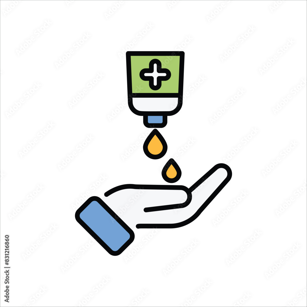 Alcohol Gel vector icon Alcohol Gel vector icon