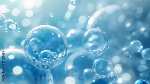 Wallpaper Mural serum molecule in science macro medicine 3d abstract background Torontodigital.ca