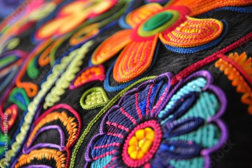 Guna Yala Heritage Unveiled Vibrant Panama Mola Tapestry  © Pixel Alchemy