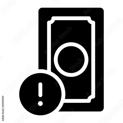 bankruptcy glyph icon