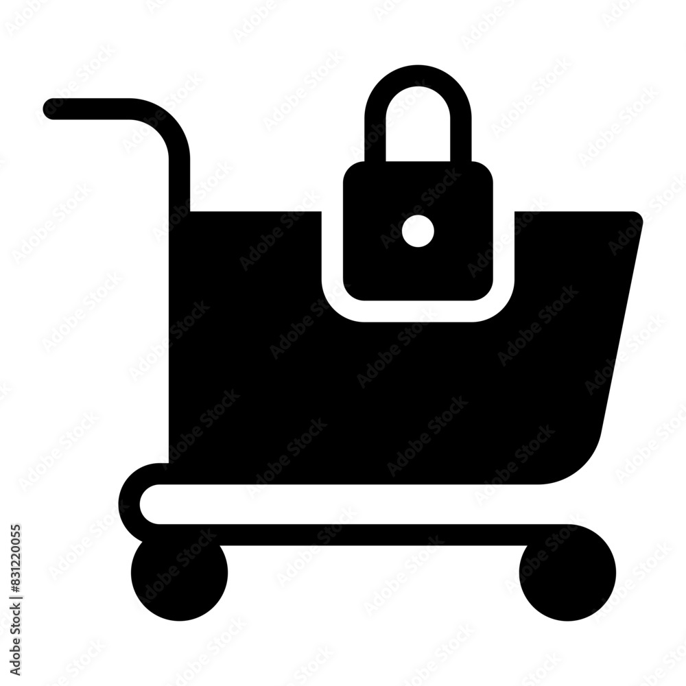 shopping cart glyph icon shopping cart glyph icon