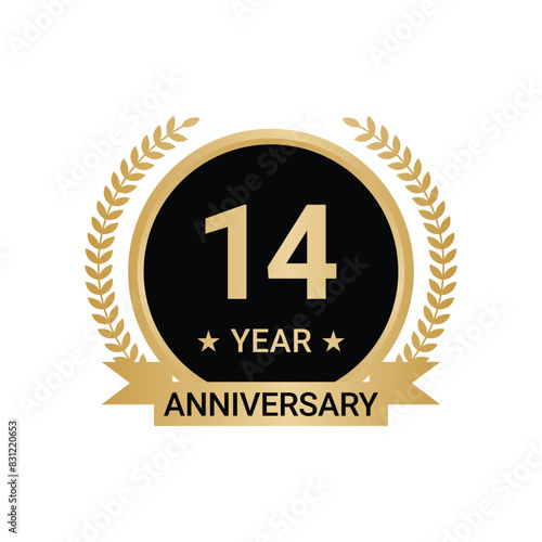 14 Year Anniversary Vector, 14 Year Anniversary Logo