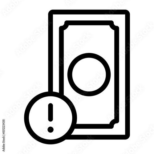 bankruptcy line icon