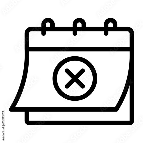 closedown line icon