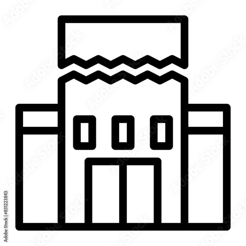 disruption line icon