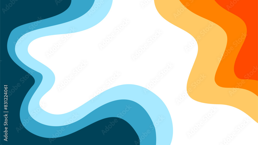 Abstract wavy Background. blue and orange background. abstract blue color wallpaper for desktop. Abstract curvy orange background. Abstract wavy Background. blue and orange background. abstract blue color wallpaper for desktop. Abstract curvy orange background.