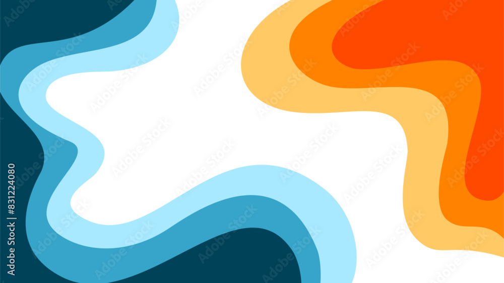 Abstract wavy Background. blue and orange background. abstract blue color wallpaper for desktop. Abstract curvy orange background. Abstract wavy Background. blue and orange background. abstract blue color wallpaper for desktop. Abstract curvy orange background.