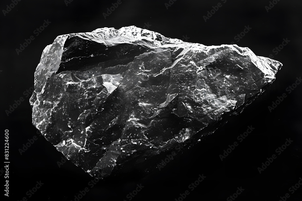 a single highly detailed piece of stone in a blank black background, a single highly detailed piece of stone in a blank black background,