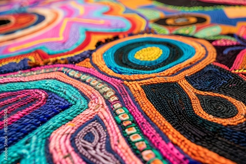 Heritage Unveiled Vibrant Panama Mola Tapestry