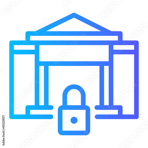 closure gradient icon