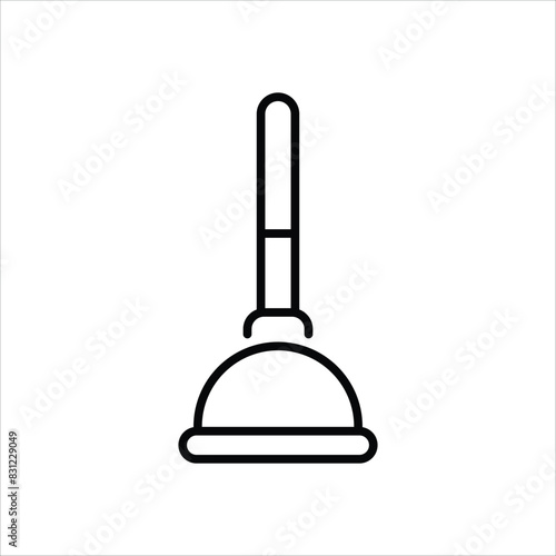 Plunger vector icon