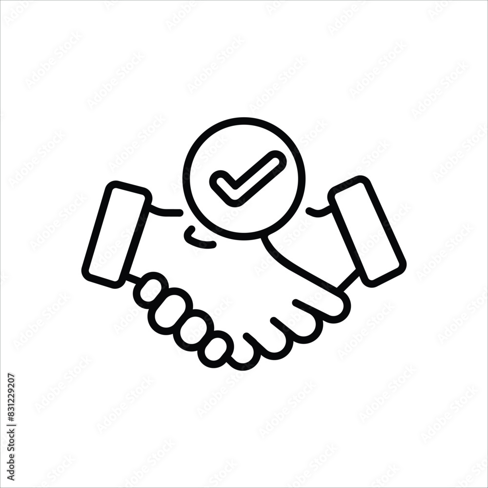 Handshake vector icon Handshake vector icon