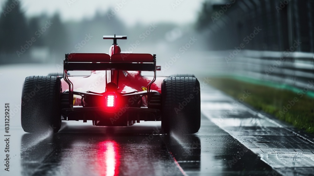 The thrill of high speed: racing on wet tracks in difficult weather conditions