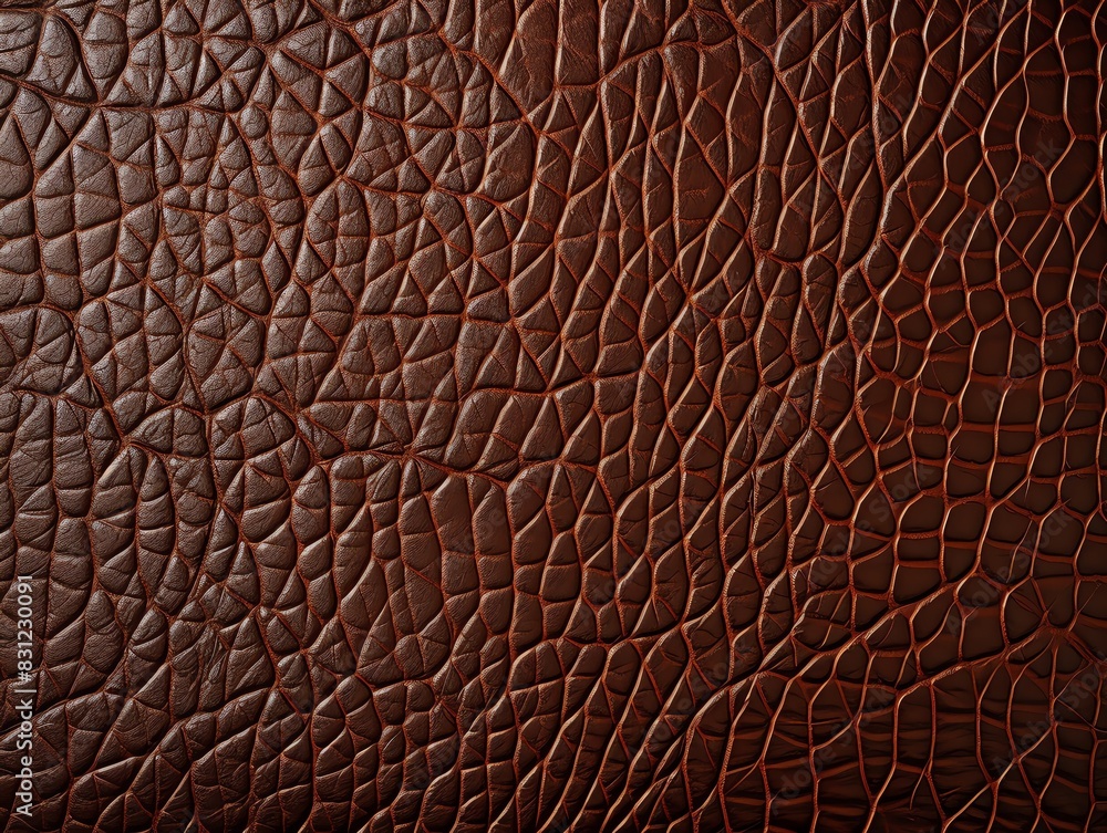 Design a leather texture that looks like aged, distressed brown leather, with visible creases and wear Design a leather texture that looks like aged, distressed brown leather, with visible creases and wear
