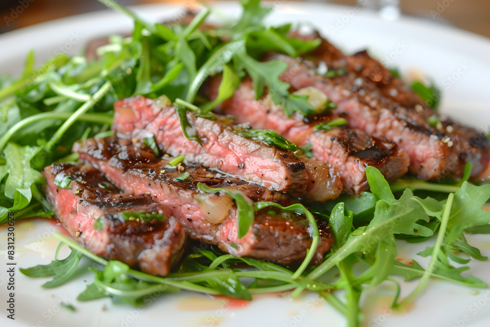 ribeye steak arugula salad, ribeye steak arugula salad,