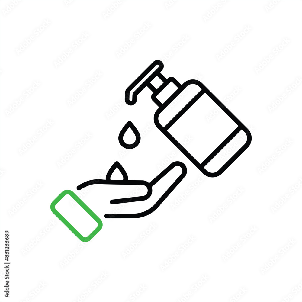 Hand Sanitizer vector icon Hand Sanitizer vector icon