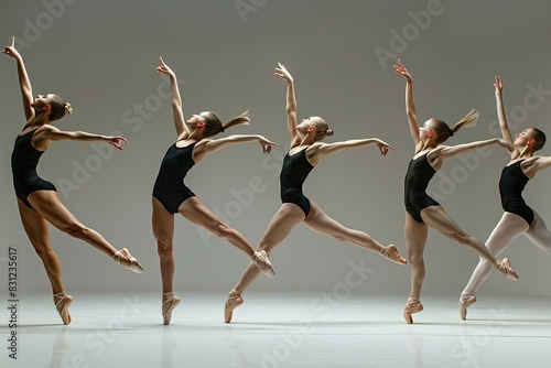 a image of a group of young women in black leopers are doing a dance © Murda