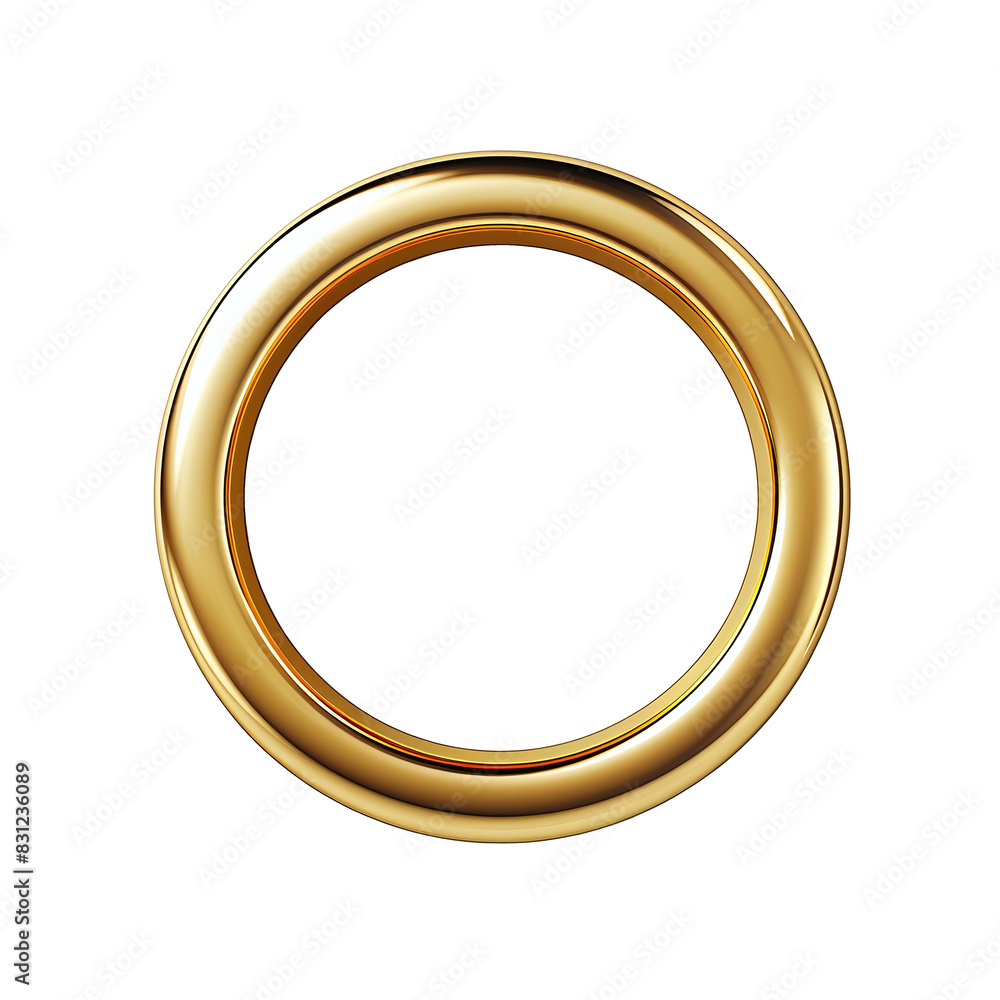 Gold circle Realistic metal button Hyperrealist Highly Detailed Isolated on white and transparent background Gold circle Realistic metal button Hyperrealist Highly Detailed Isolated on white and transparent background