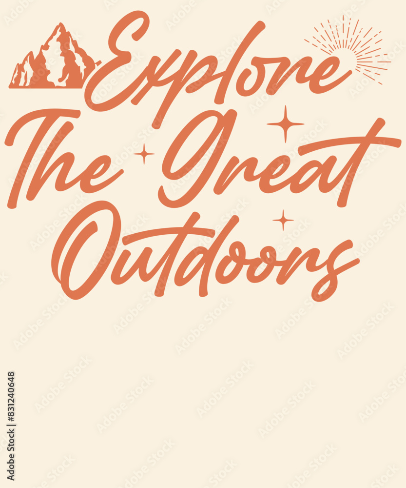 Obraz premium Explore the great outdoors Graphic Design