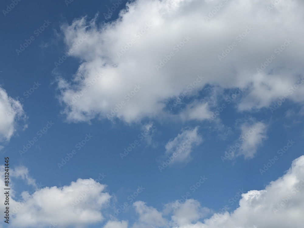 Large Whiite Clouds in the Sky as Background Large Whiite Clouds in the Sky as Background