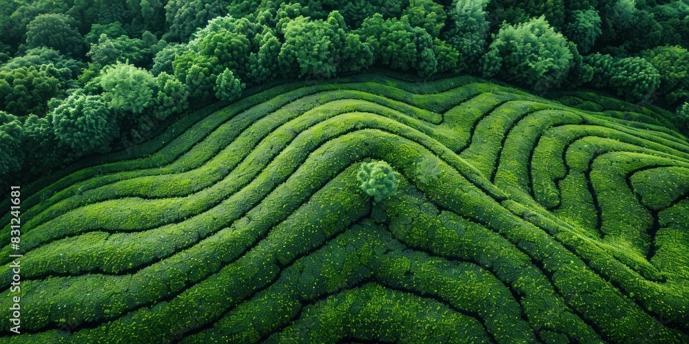 Peaceful Oasis: A Majestic Tree Stands Tall in the Vast Green Field Peaceful Oasis: A Majestic Tree Stands Tall in the Vast Green Field