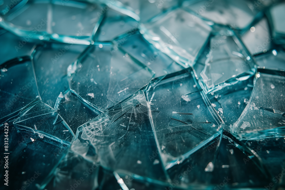 Broken glass background.